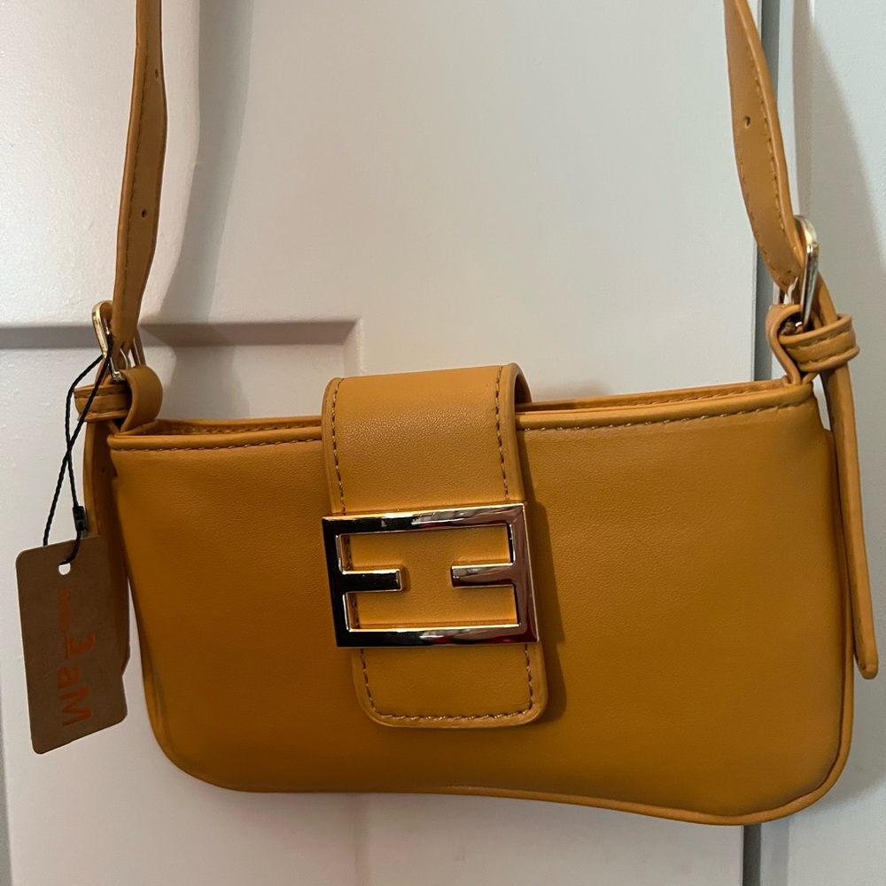 Mustard Yellow Designer Shoulder Bag